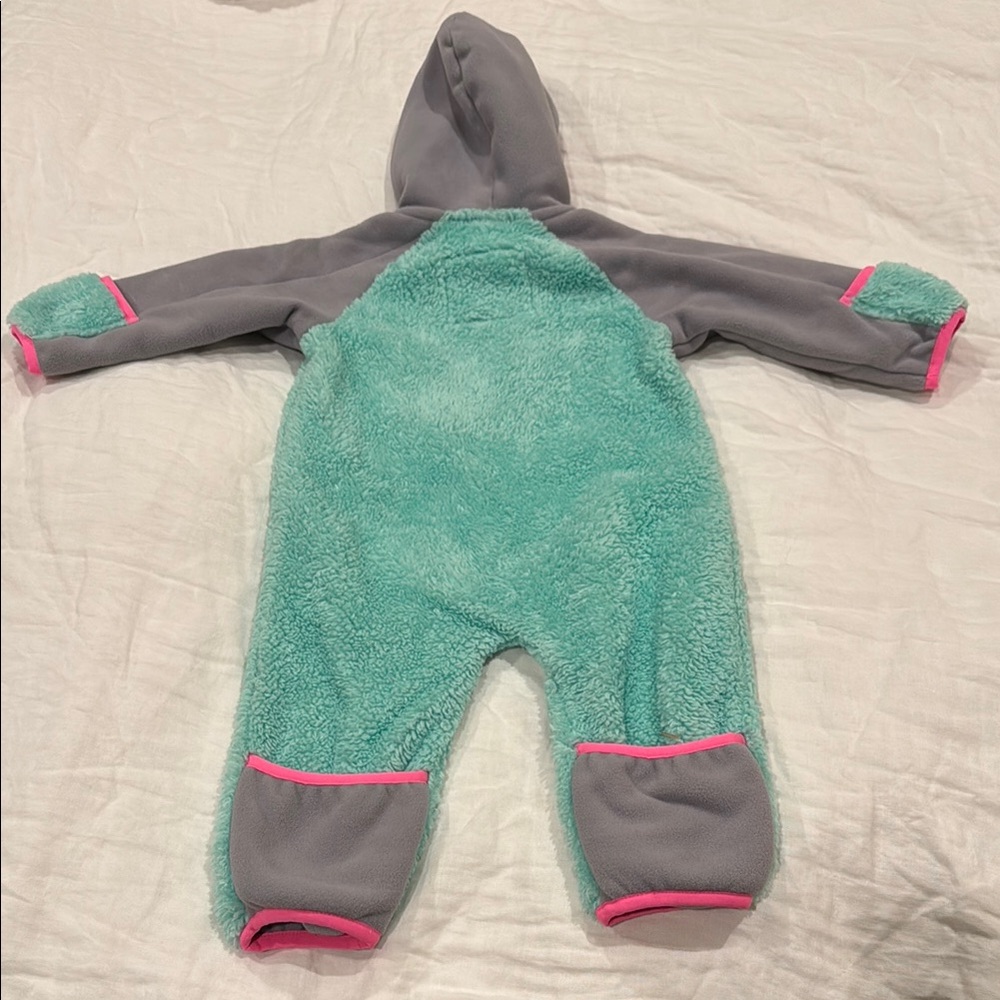 The North Face Gray and Green Footies One Piece - Picture 5 of 5